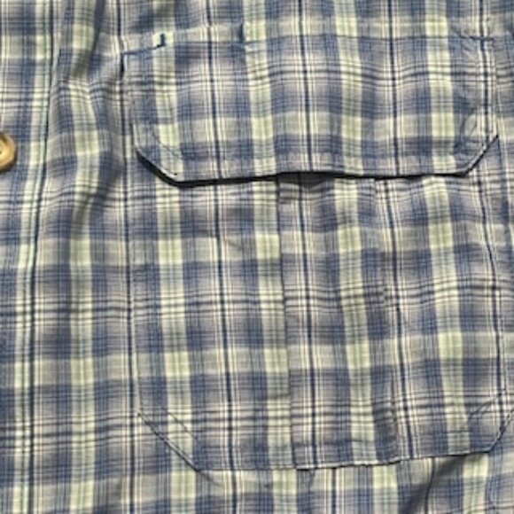 Duluth Trading Company Plaid Shirt Mens Size XL Blue Long Sleeve - Picture 9 of 12